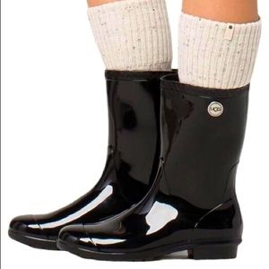 UGG Rubber Boots with Sheepskin insole